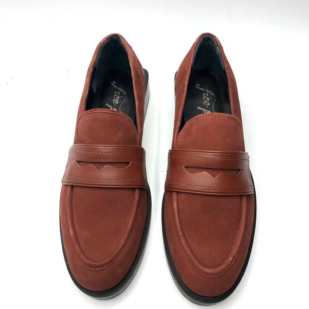 Free People Womens Lennox Loafers Brown Size EU 38 / US 8 - Picture 3 of 10